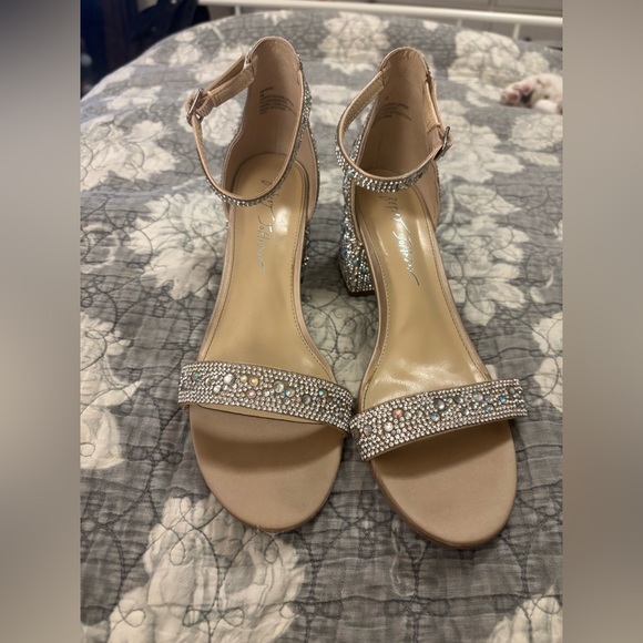 Betsey Johnson Embellished Nude Heels - Picture 3 of 12